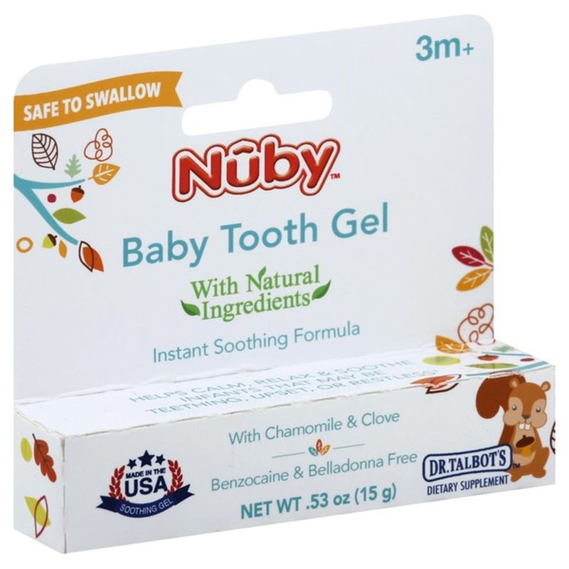 Nuby Baby Tooth Gel, with Chamomile &amp; Clove (0.53 oz