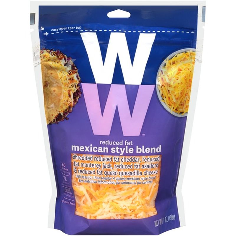 Ww Reduced Fat Mexican Style Blend Shredded Cheese (7 oz) Instacart