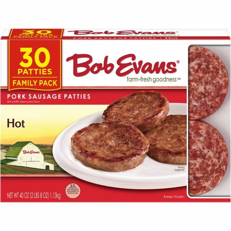Bob Evans Hot Pork Sausage Patties 40 Oz Instacart