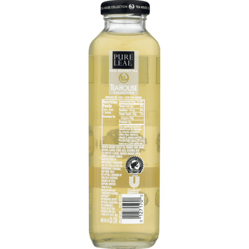 Pure Leaf Tea House Organic Green Tea With Fuji Apple & Ginger (14 fl oz) Instacart