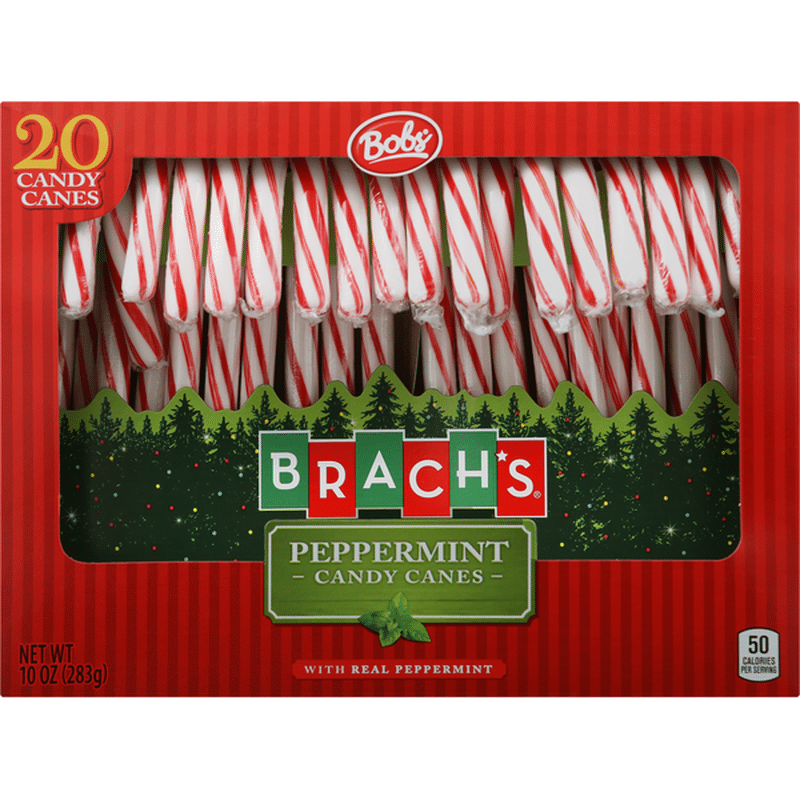 Brach's Candy Canes, Peppermint, with Real Peppermint (20 each) - Instacart