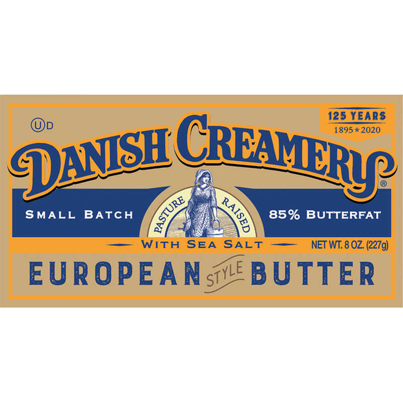 Danish Creamery Butter with Sea Salt, European Style (2 each) Instacart