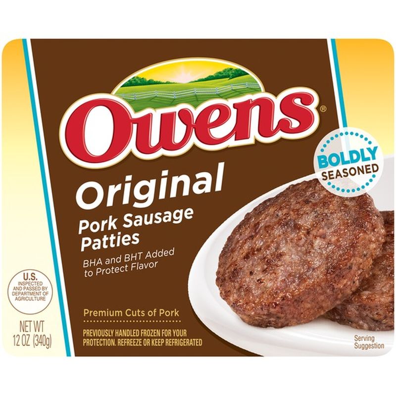 Owens Original Pork Sausage Patties (12 oz) Instacart