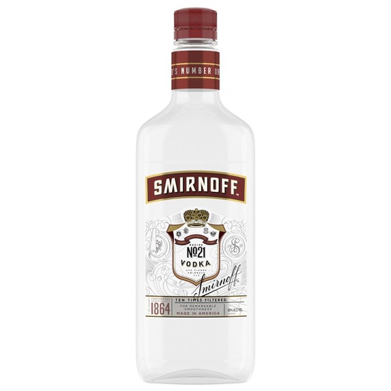 Smirnoff No 21 Award Winning 80 Proof Vodka Pet Bottle 750 Ml Instacart