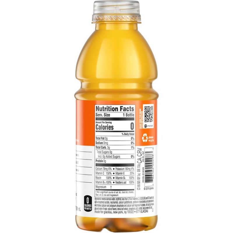 Glaceau Vitaminwater Zero Rise Orange Nutrient Enhanced