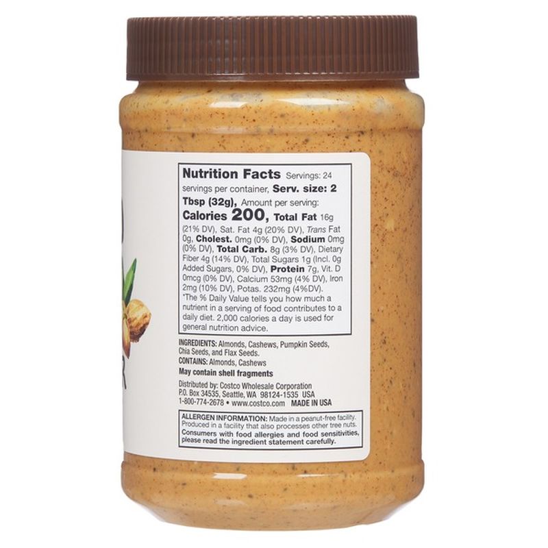 Kirkland Signature Mixed Nut Butter With Seeds (27 oz) Instacart