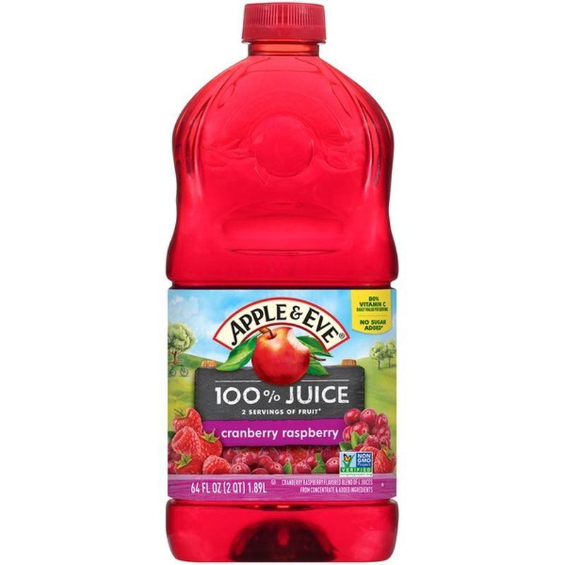 Apple & Eve 100% Cranberry Raspberry Juice (64 fl oz) - Instacart