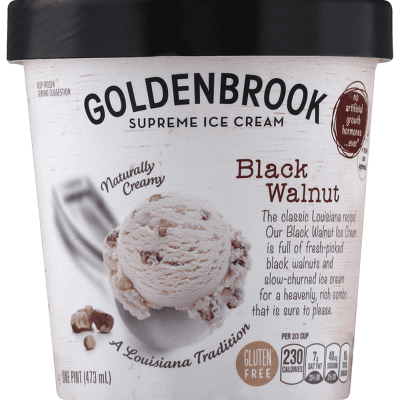 Goldenbrook Ice Cream, Black Walnut, Supreme (1 pt) - Instacart