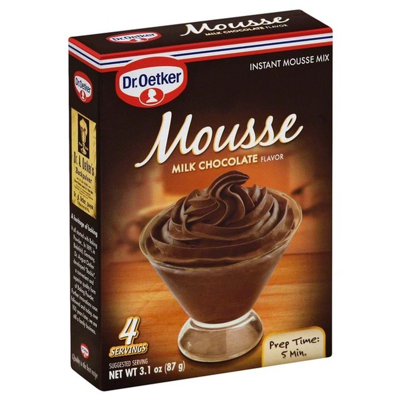 Dr. Oetker Mousse Mix, Instant, Milk Chocolate (3.1 Oz) From H-E-B ...