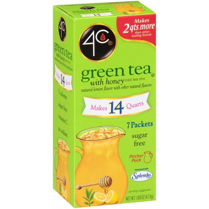 4C Green Tea with Honey Iced Tea Mix (1.69 oz) Instacart