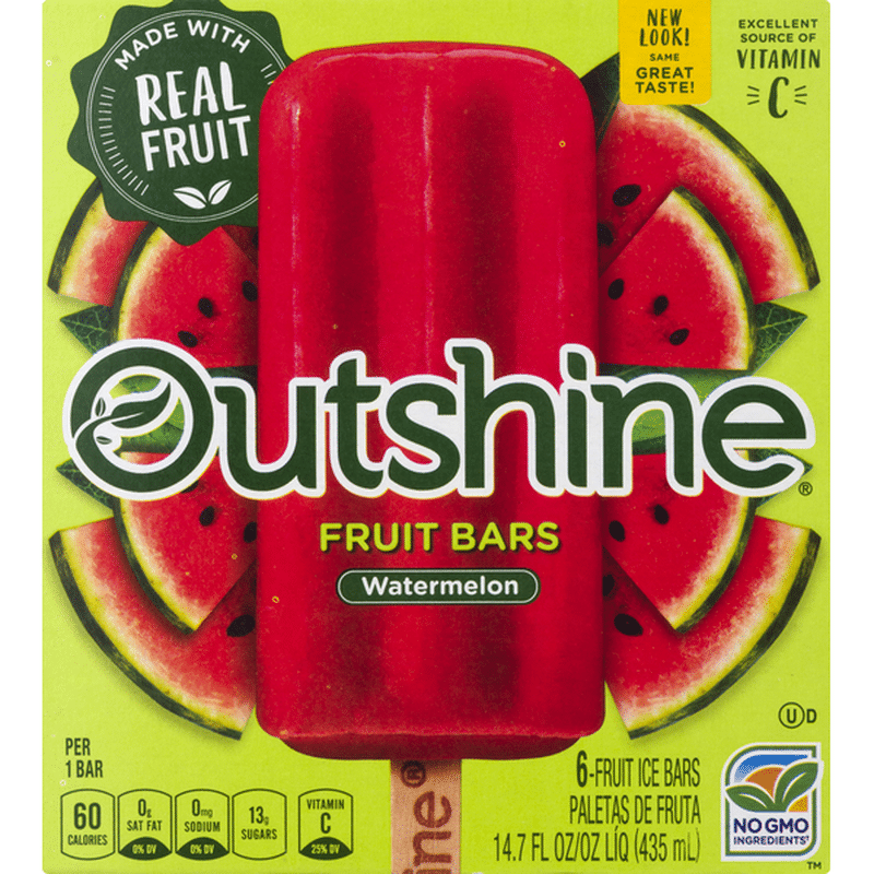 Outshine Watermelon Frozen Fruit Bars (14.7 fl oz) - Instacart