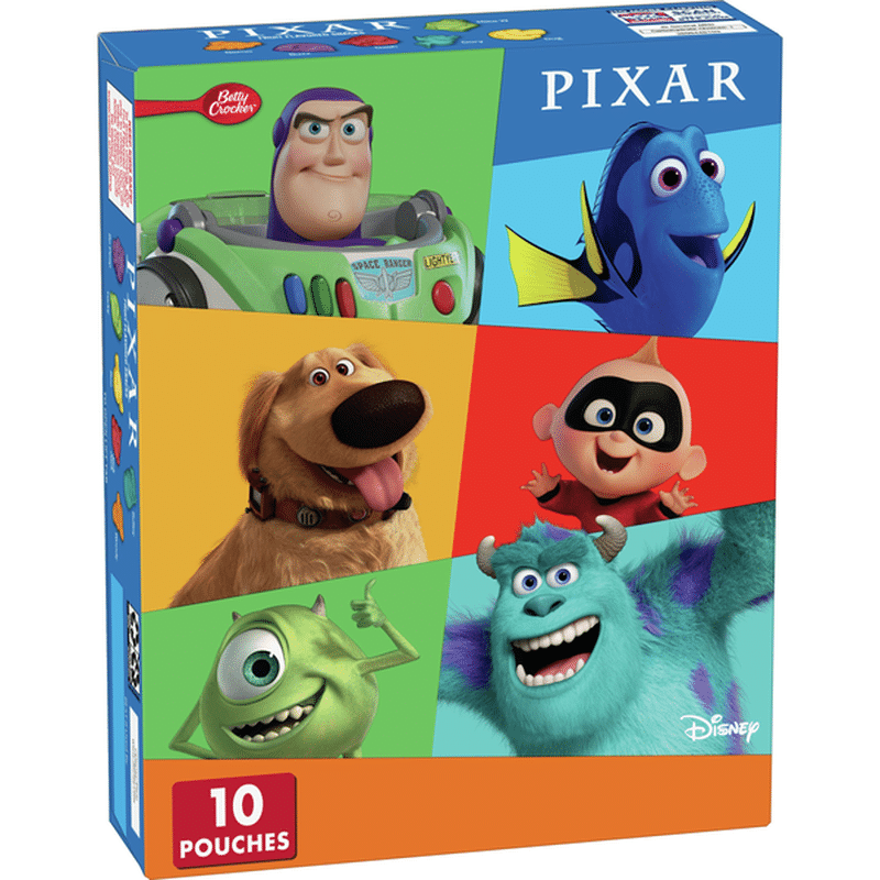 Betty Crocker Disney Pixar Fruit Snacks, 10 Count (8 oz) - Instacart