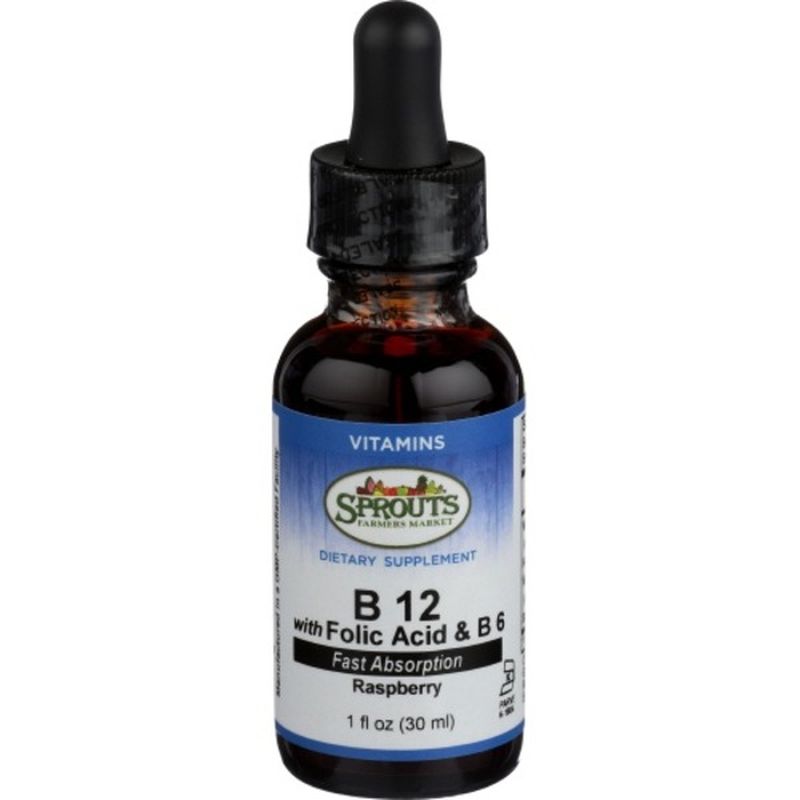 Sprouts B12 Liquid Sublingual w/ Folic Acid & Vit B6 (1 fl oz) Instacart