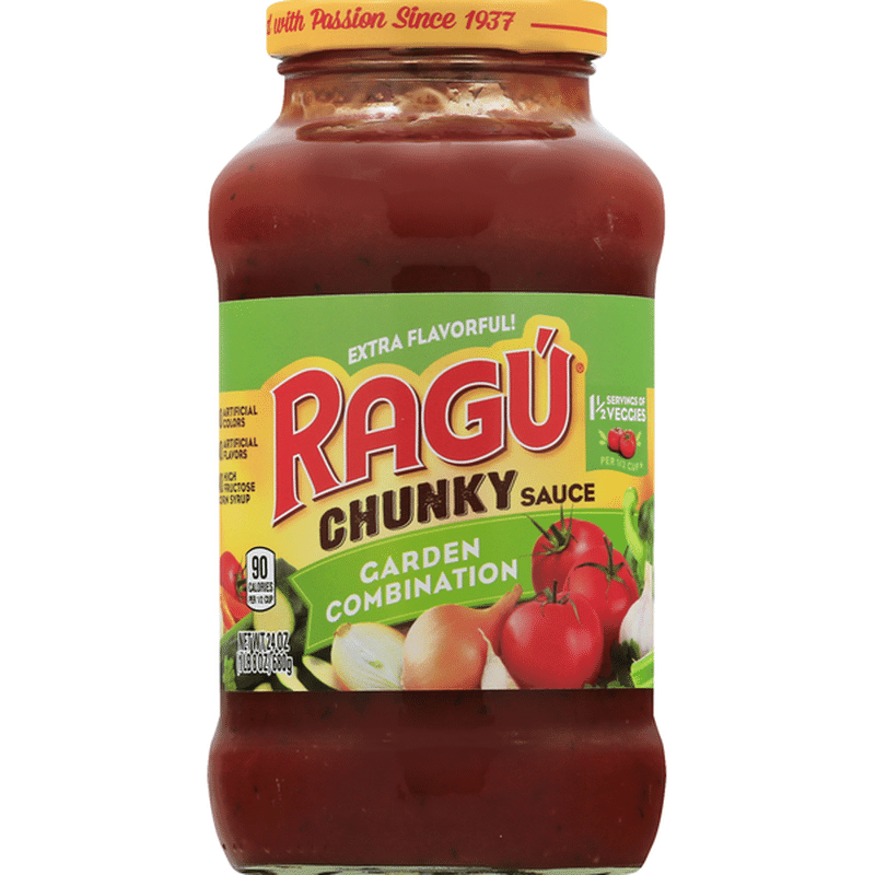 Ragu Sauce, Chunky, Garden Combination (24 oz) from Safeway Instacart