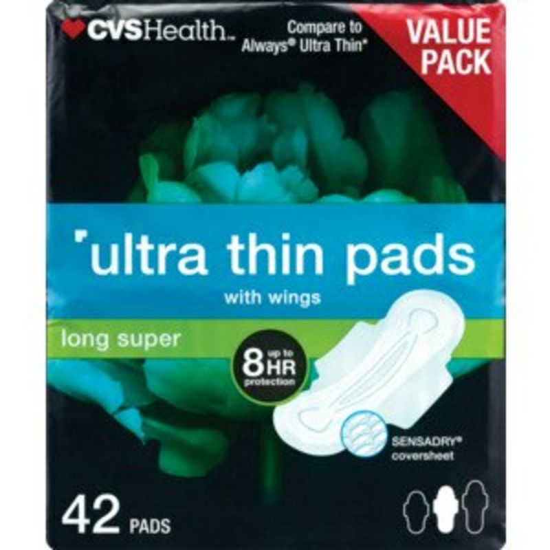 CVS Health Ultra Thin Pads With Wings (42 ct) Delivery or Pickup Near