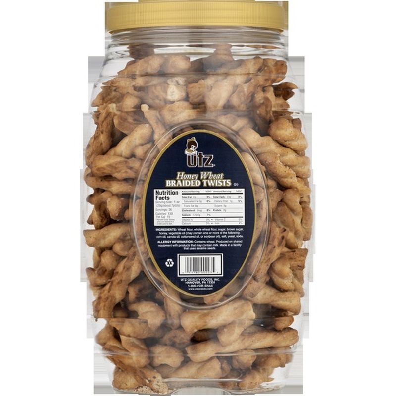 Utz Select Pretzels Honey Wheat Braided Twists (26 oz) Instacart