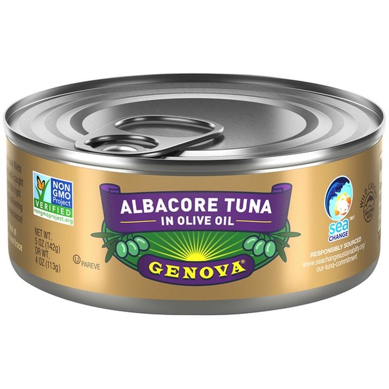 Genova Tonno Solid White Tuna in Olive Oil (5 oz) from Pete's Fresh