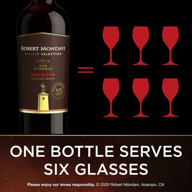 Robert Mondavi Private Selection Rye Barrel Aged Red Blend Red Wine