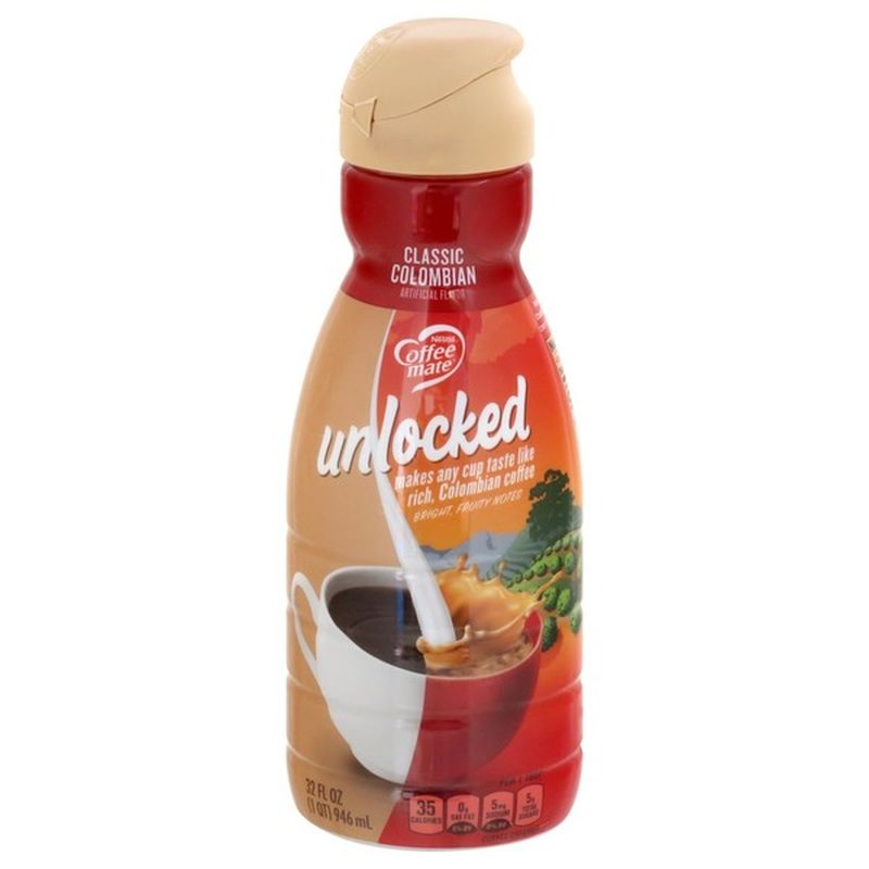 Coffee mate Unlocked Classic Colombian Roast Liquid Coffee Creamer (32