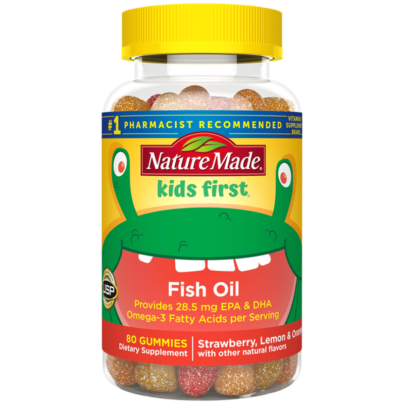 Nature Made Kids First® Fish Oil w. Omega3 w. EPA and DHA Gummies