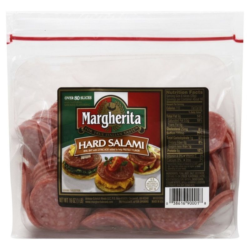 Margherita Sliced Hard Salami (16 oz) from Walmart Instacart