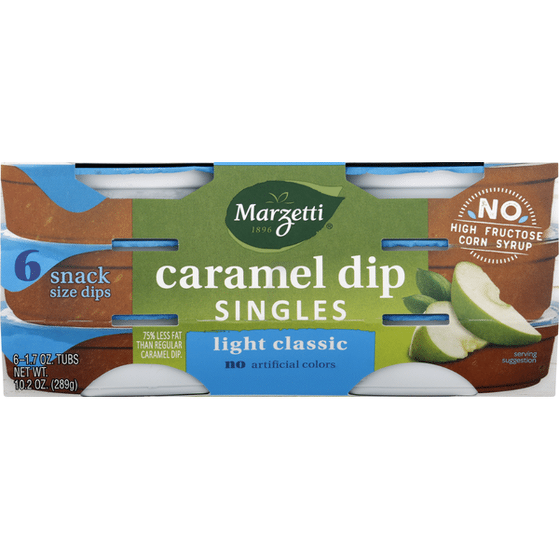 Marzetti Caramel Dip, Light Classic, Singles, Snack Size (6 each