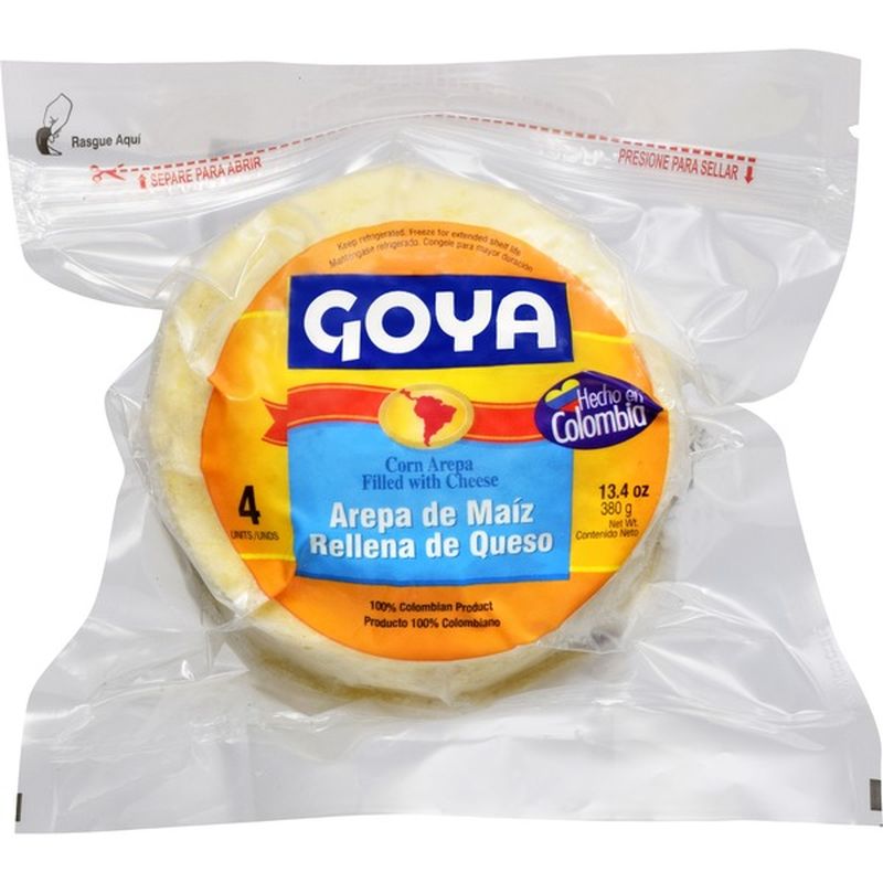 Goya Corn Arepa Filled With Cheese (13.4 oz) Instacart