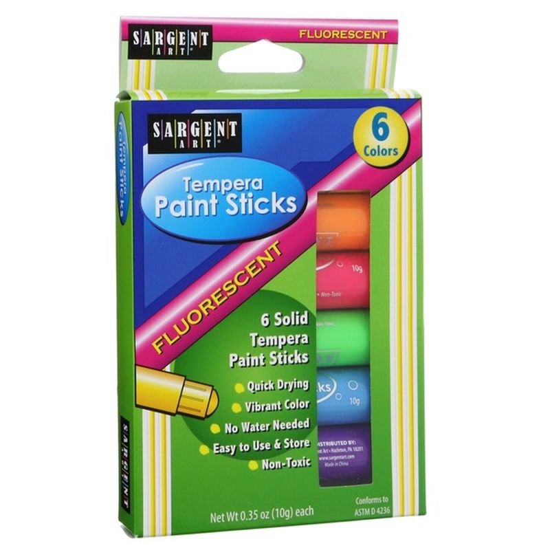 Sargent Art Fluorescent Tempera Paint Sticks