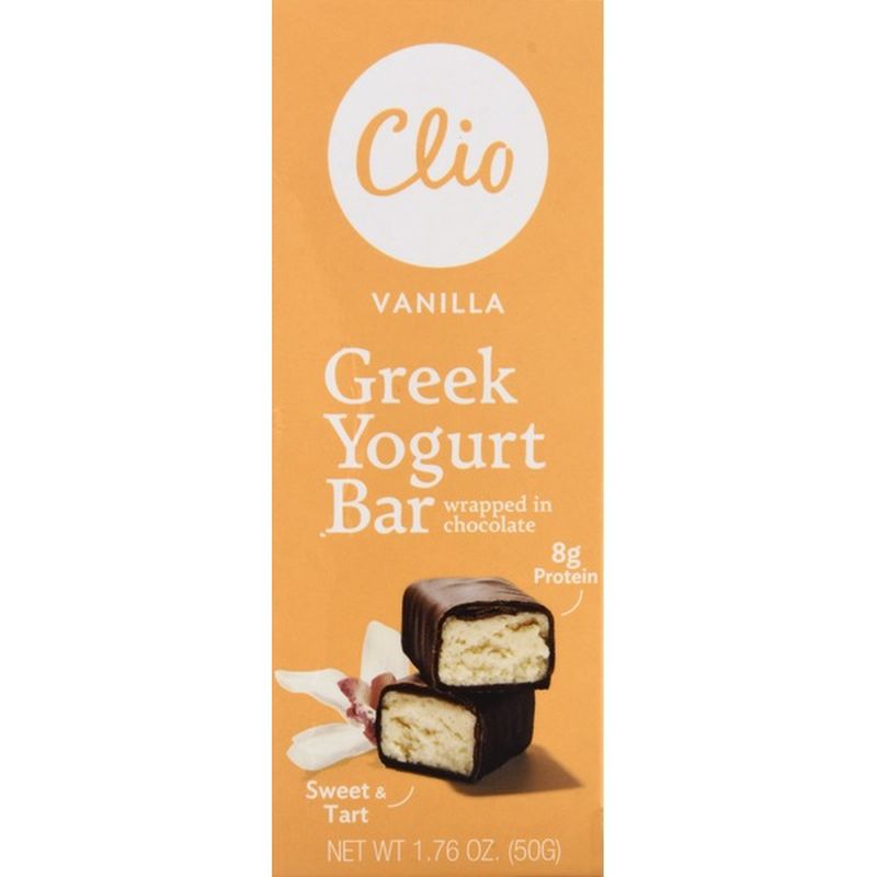 Clio Greek Yogurt Bar, Vanilla (1.76 oz) Instacart