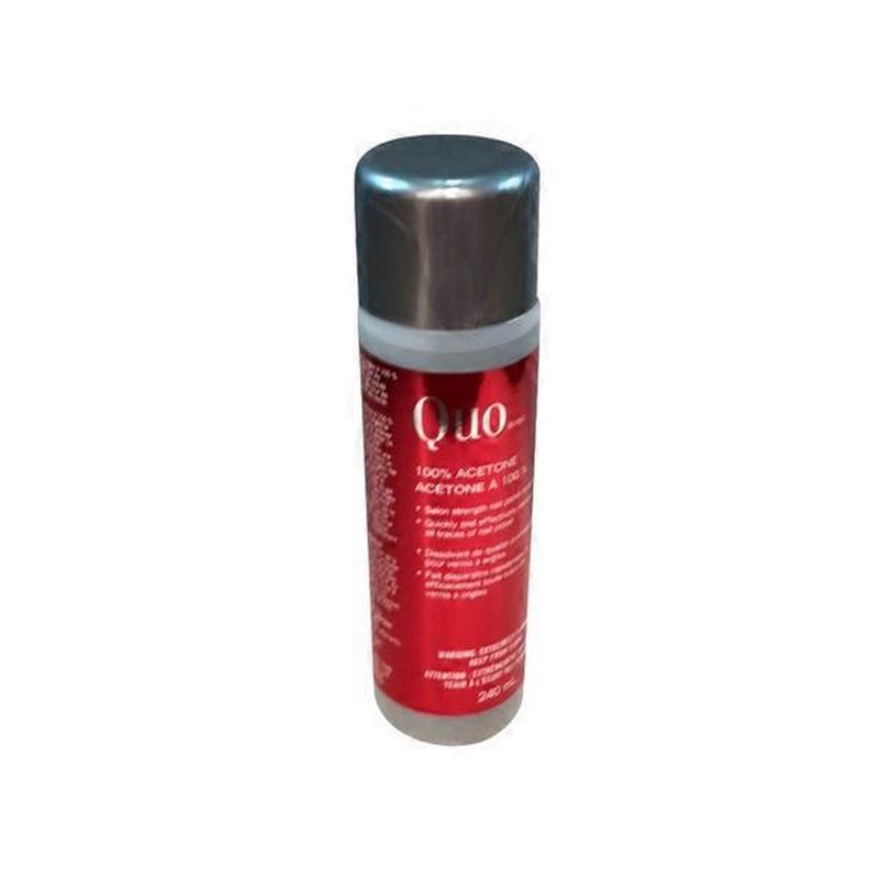 Quo 100 Acetone Salon Strength Nail Polish Remover (240 ml) Instacart