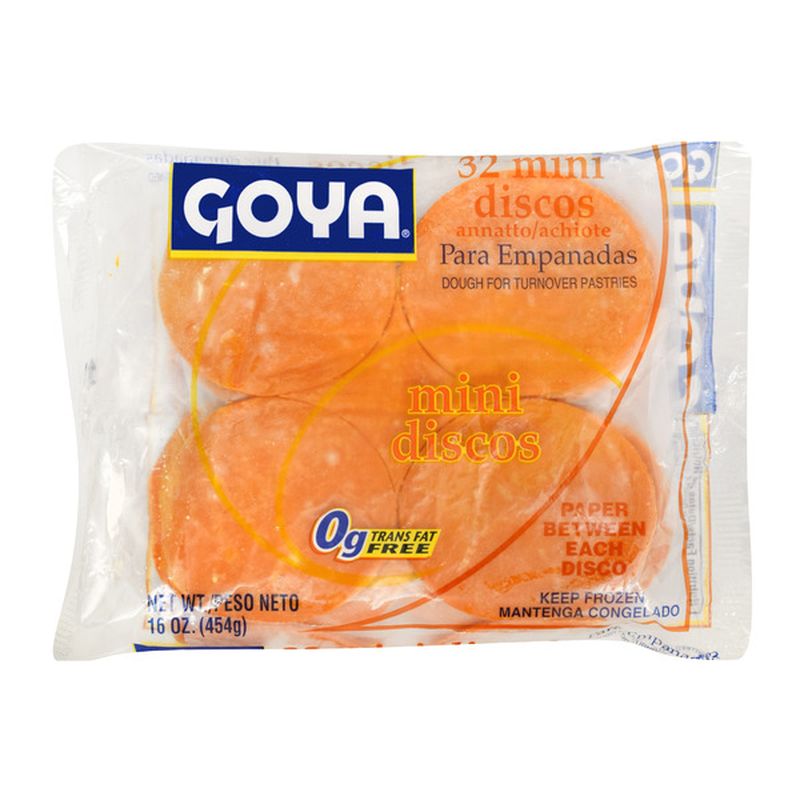 Goya Mini Empanada Dough Discs For Turnover Pastries With Annatto 16 Oz Instacart 0949