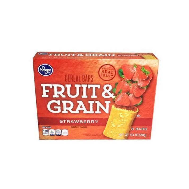 Kroger Fruit & Grain Strawberry Cereal Bars (8 ct) from FoodsCo - Instacart