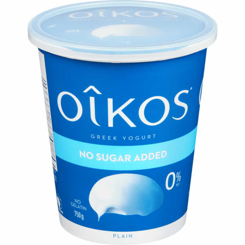 Oikos 0% Milk Fat Plain Greek Yogurt