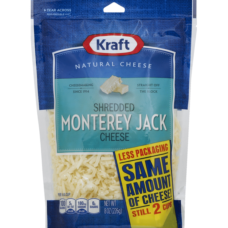 Kraft Shredded Cheese, Monterey Jack (8 oz) Instacart