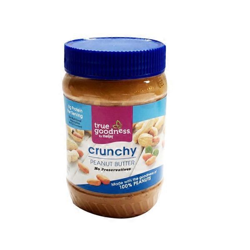 Meijer True Goodness crunchy PEANUT BUTTER (16 oz) Instacart
