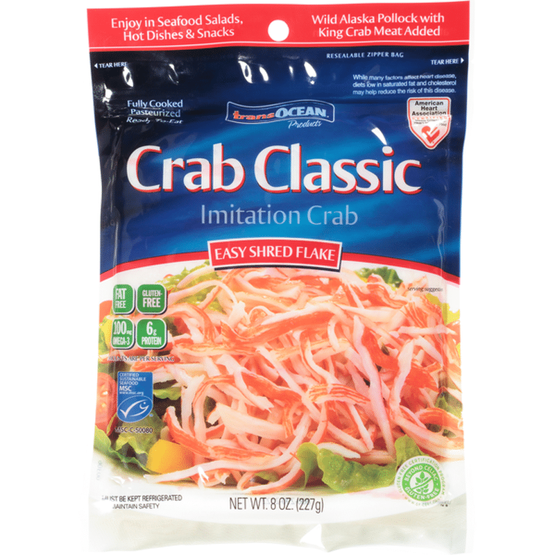 TransOcean Imitation Crab, Easy Shred Flake (8 oz) Instacart