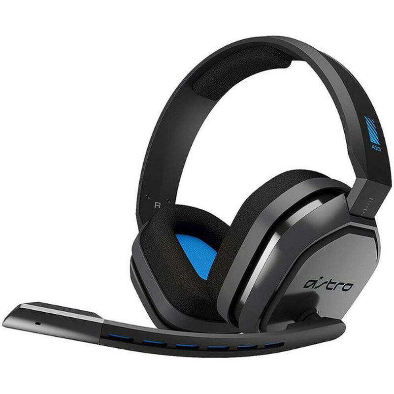 Astro Gray & Blue A10 Wired Stereo Gaming Headset for PlayStation 4
