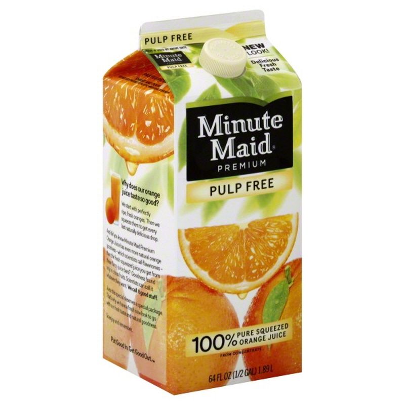 Minute Maid Premium No Pulp Orange Juice (64 oz) - Instacart
