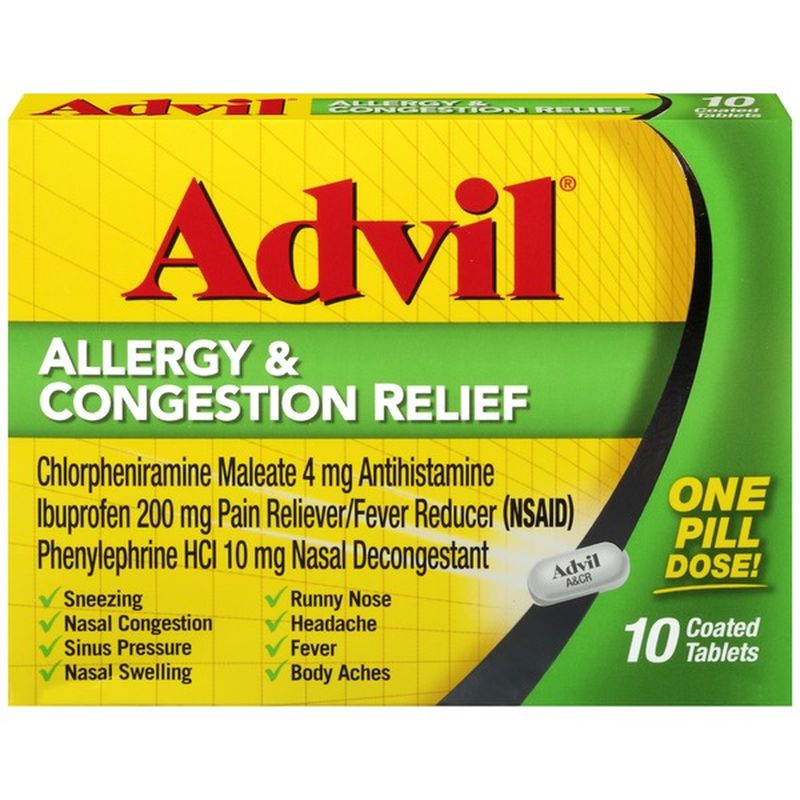 Advil Allergy and Sinus Medication (10 ct) Instacart