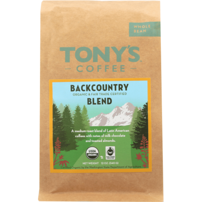 Tony's Coffee Upland 12oz Whole Bean (formerly Backcountry Blend) (12 ...