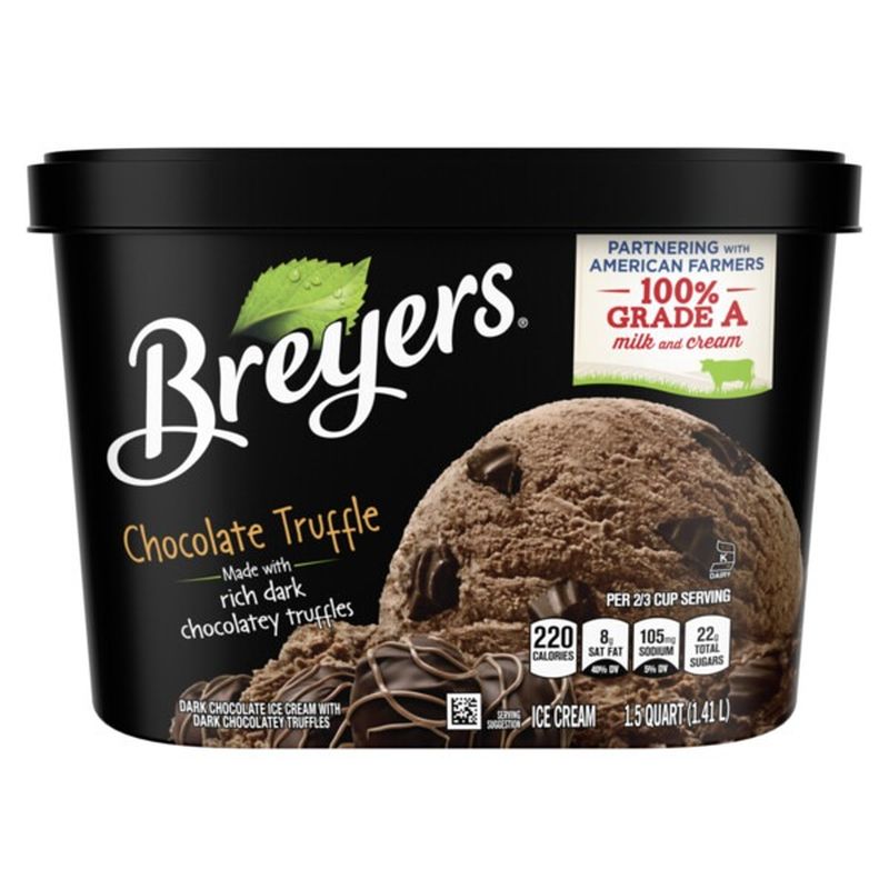 Breyers Ice Cream Chocolate Truffle (48 oz) from Food Lion Instacart