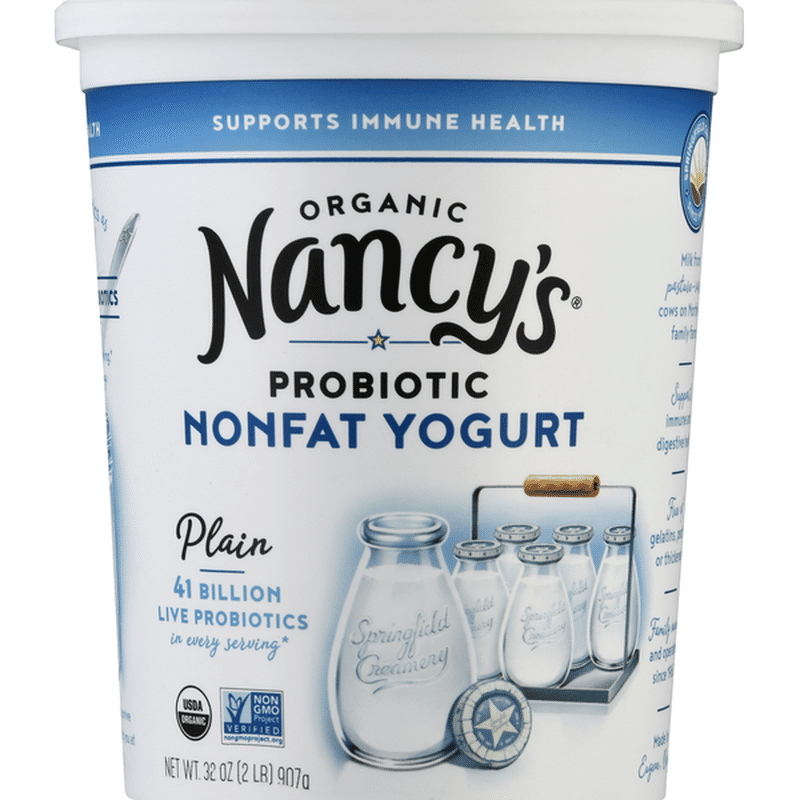 Nancy's Yogurt, Nonfat, Organic, Plain (32 oz) from Rainbow Grocery