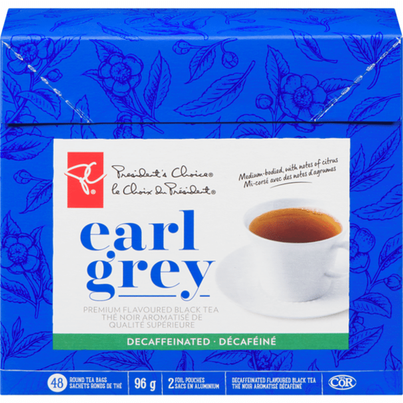 President's Choice Decaffeinated Earl Grey Tea (48 ct) Instacart