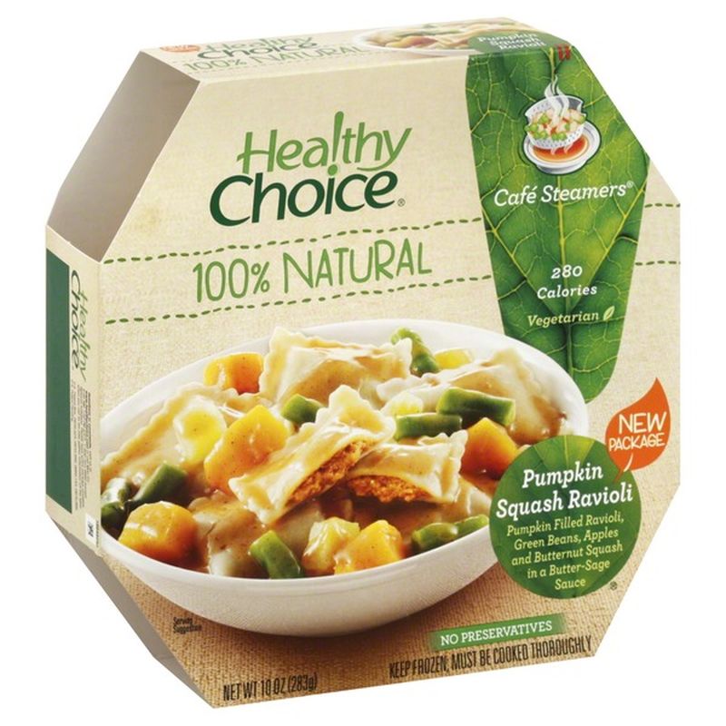 Healthy Choice Cafe Steamers Pumpkin Squash Ravioli (10 oz) Instacart