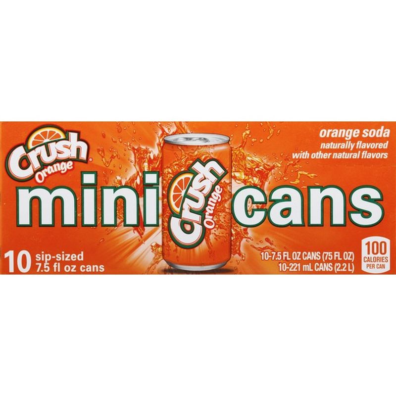 Crush Soda Orange Mini Cans 10 Each Delivery Or Pickup Near Me Instacart