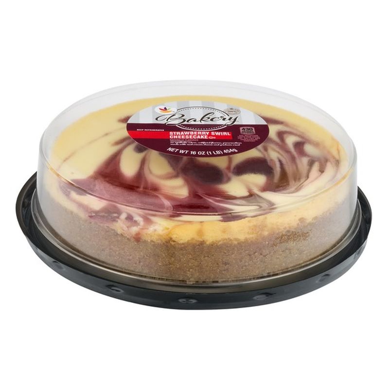 Ahold Bakery Strawberry Swirl Cheesecake (16 oz) Instacart