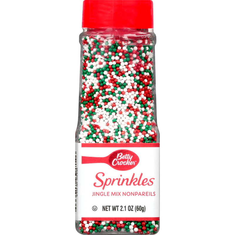 Betty Crocker Sprinkles, Jingle Mix Nonpareils (2.1 oz) Instacart