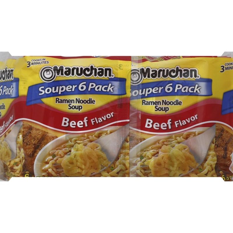 Maruchan Ramen Noodle Soup, Beef Flavor (18 oz) from ...