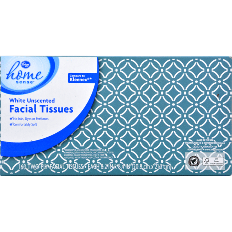 Kroger Home Sense Facial Tissues (160 ct) Instacart