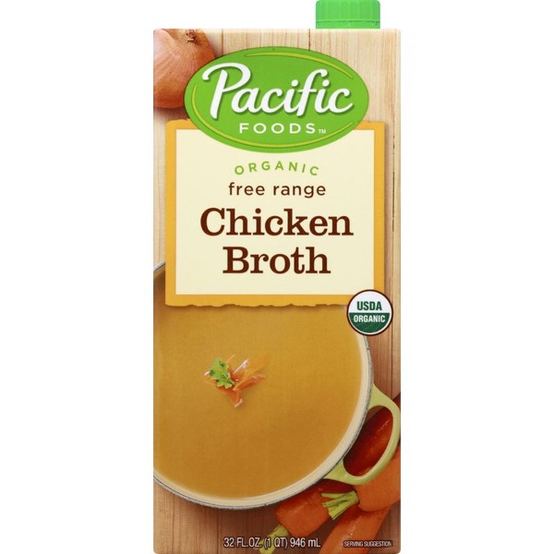 Pacific Foods Organic Free Range Chicken Broth (32 Fl Oz) - Instacart